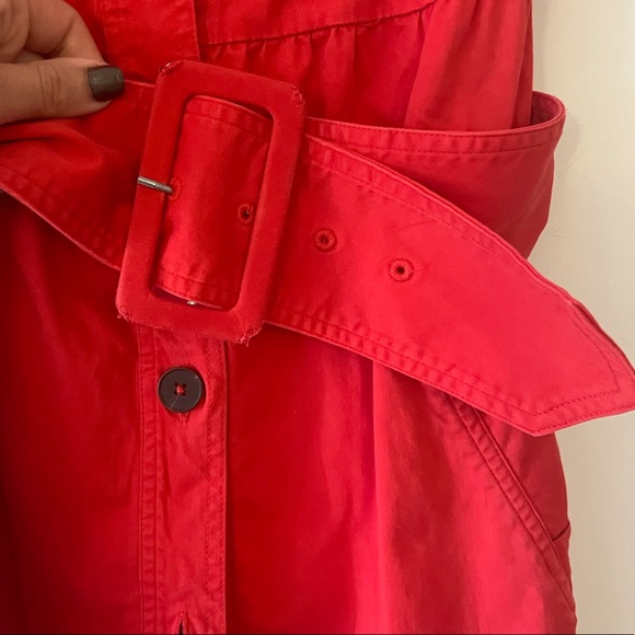 Derek Lam Red Utility Dress, Sz 38, US 8, M - Picture 10 of 14